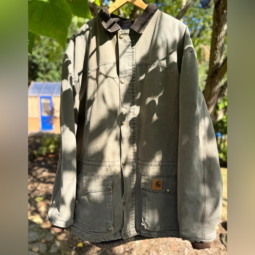 90s Vintage Carhartt Quilt-Lined Chore Jacket C08CHT XL/T
